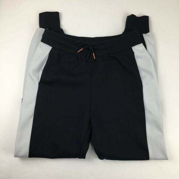 Onzie Flow Womens Jogger Pants Black Pockets Color Block Drawstring Small Medium - Picture 1 of 9